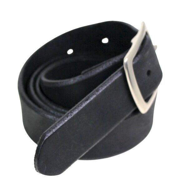REI BLACK GENUINE LEATHER 1 1/4"Wd DRESS CASUAL CLASSIC WOMEN'S BELT Sz M (X6 - Picture 6 of 11